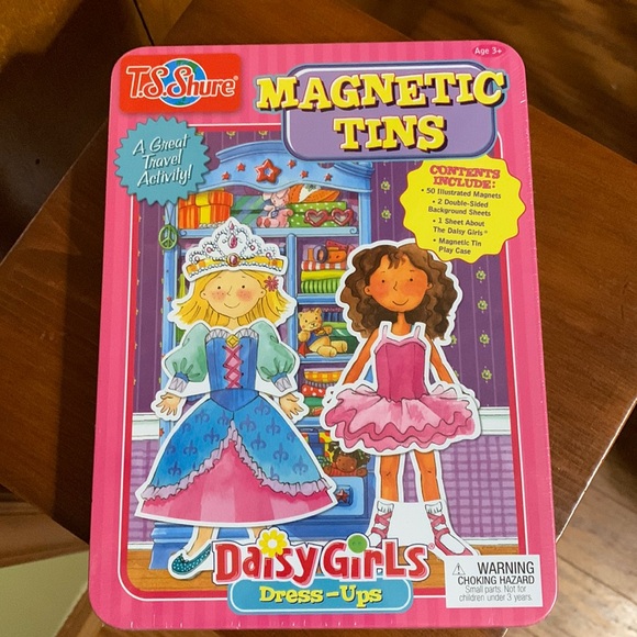 T. S. Shure Other - T. S. SHURE- MAGNETIC 🧲 TINS- DAISY GIRLS DRESS UP 🆕 Sealed